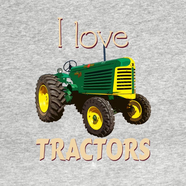 I Love Tractors Oliver 88 by seadogprints
